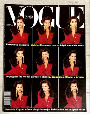 VOGUE Magazine Spain October 1990 IVELIN NOVET Susan Holmes LINDA EVANGELISTA Christy Turlington