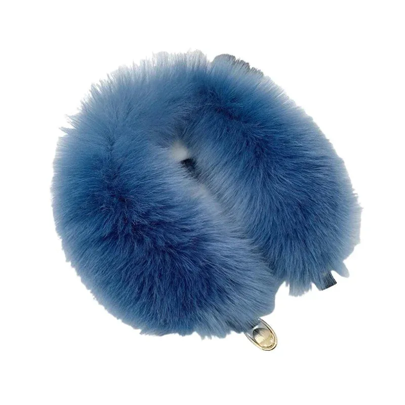 Women Faux Fur Collar Shawl Furry Fur Collar for Winter Coat Hood Fur Decor Plush Fake Fur Scarf Parkas Jacket Fur Collars