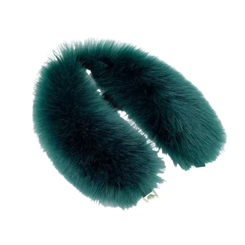 Women Faux Fur Collar Shawl Furry Fur Collar for Winter Coat Hood Fur Decor Plush Fake Fur Scarf Parkas Jacket Fur Collars