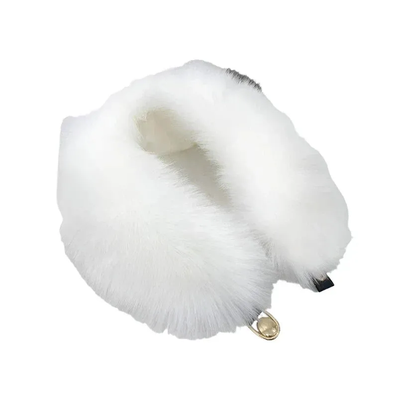 Women Faux Fur Collar Shawl Furry Fur Collar for Winter Coat Hood Fur Decor Plush Fake Fur Scarf Parkas Jacket Fur Collars