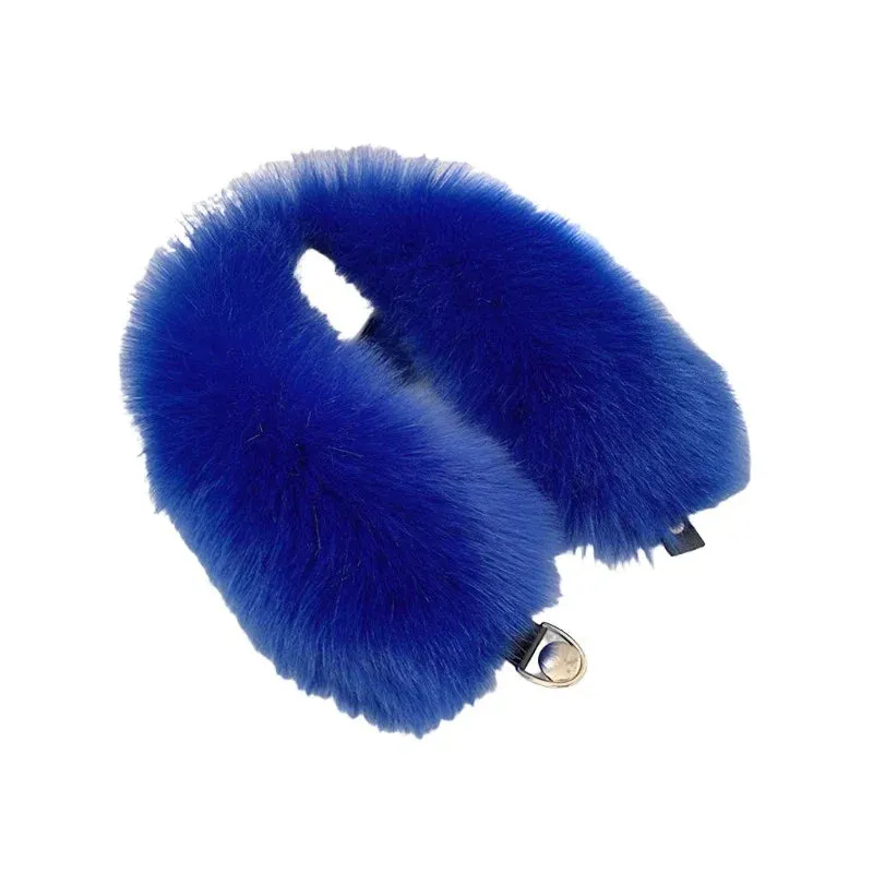 Women Faux Fur Collar Shawl Furry Fur Collar for Winter Coat Hood Fur Decor Plush Fake Fur Scarf Parkas Jacket Fur Collars