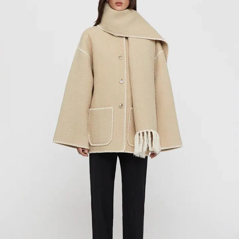 Women Woolen Coat highest quality Multi-color optional coat