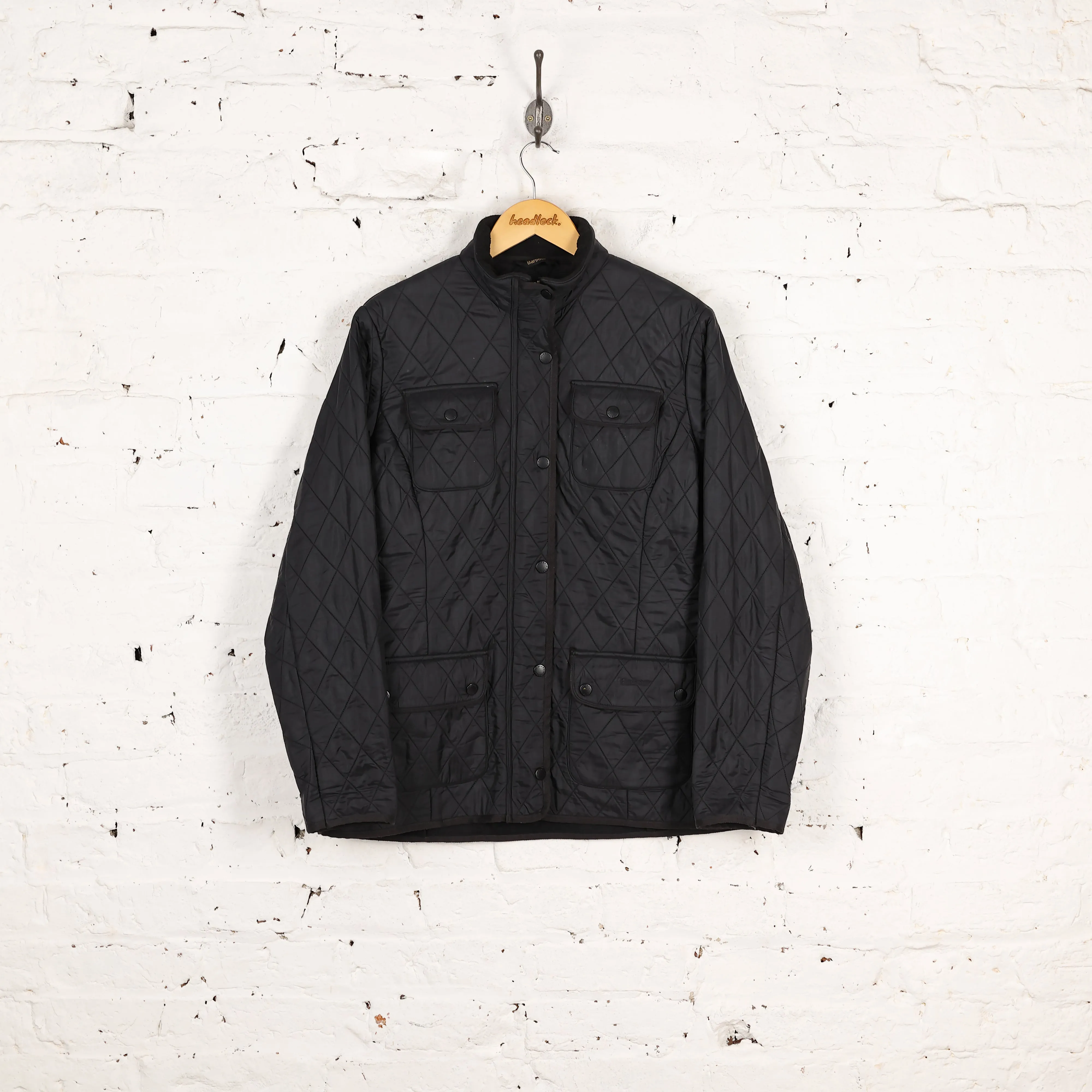 Women's Barbour Utility Polar Quilt Jacket - Black - Women's L