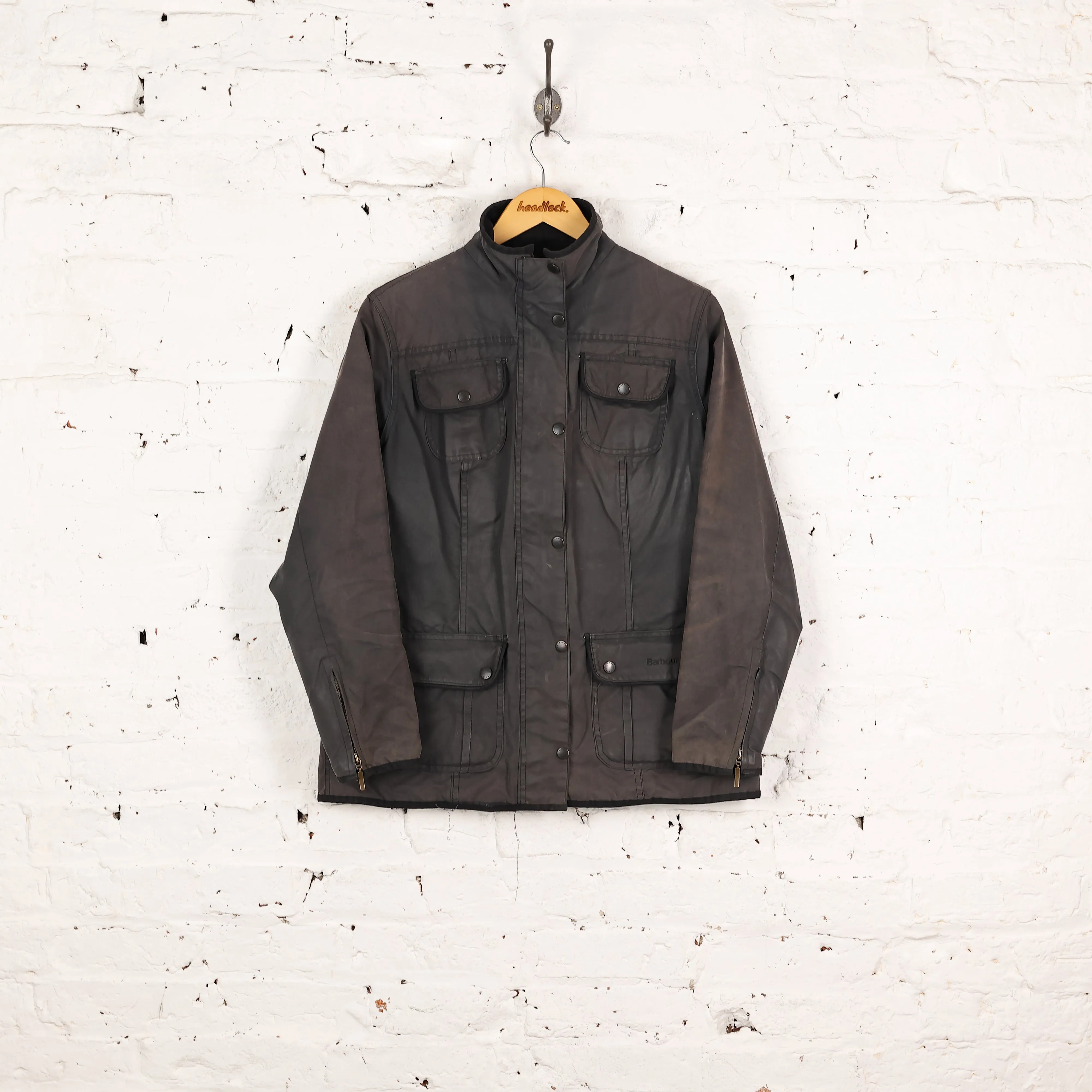 Women's Barbour Utility Wax Jacket - Blue - Women's M