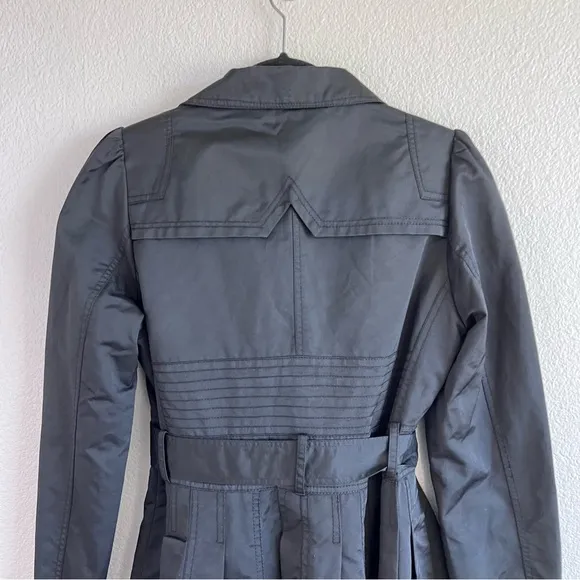 XOXO Women’s Black Belted Lightweight Trench Coat