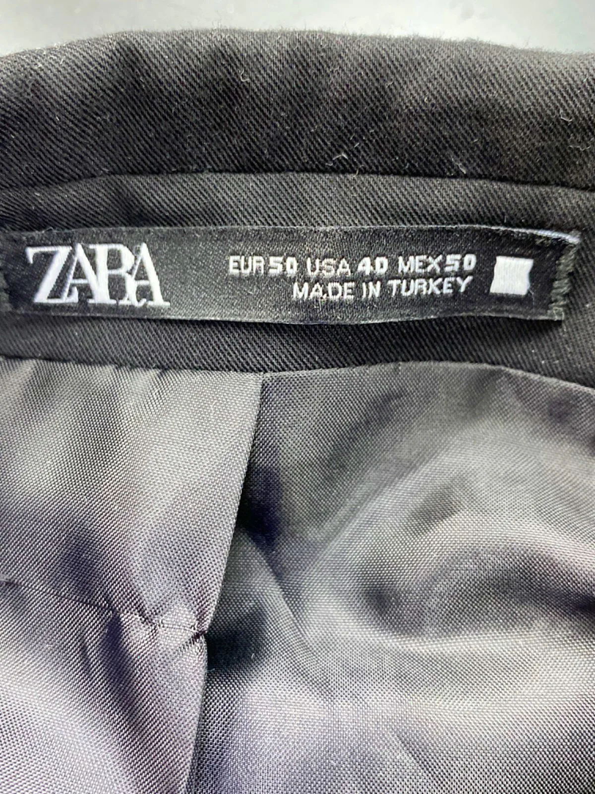 Zara Black Blazer EU 50 Chest 44"